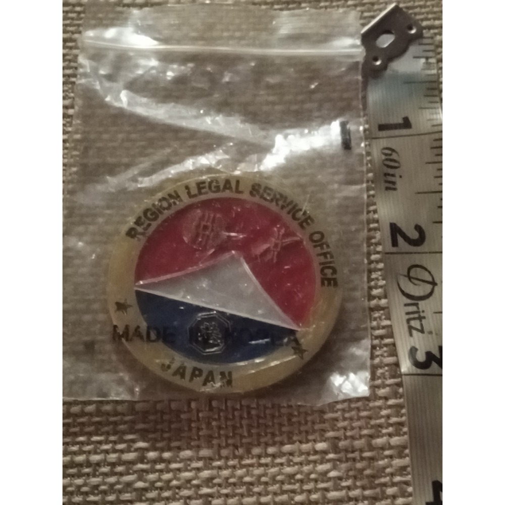Region Legal Service Office Lapel Pin Made in Japan Yokosuka Misawa